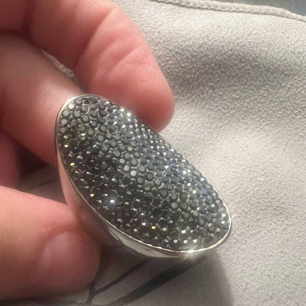 Elegant Silver Statement Ring - image 1